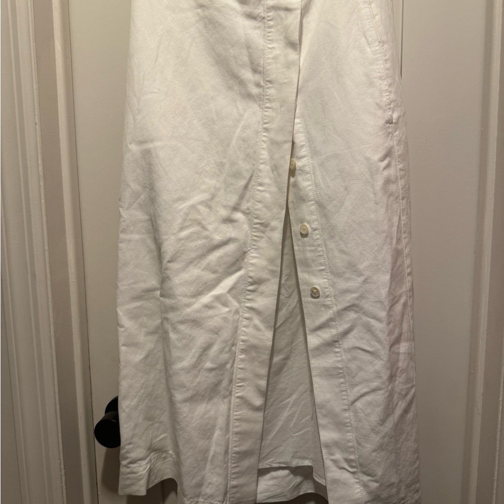Alex Mill Twill White Skirt with front buttons - new with tags